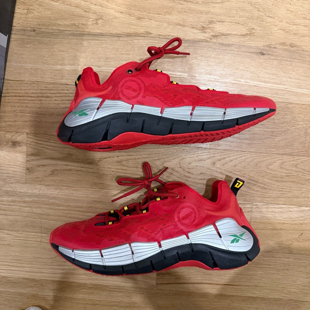 Reebok x Power Rangers Size 9 Red Ranger Sneakers